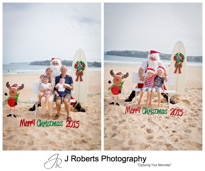 Aussie Santa Photos at Long Reef Beach on a lovely sunny Thursday afternoon in December